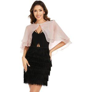 Women's Sheer Tencel Shawls and Wraps-Light Pink